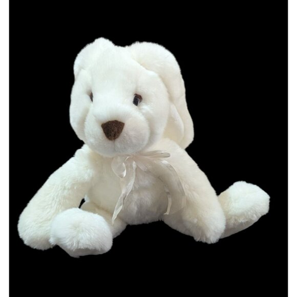 Commonwealth White Plush Bunny Rabbit  Soft Cuddly stuffed animal Toy 12” - Picture 2 of 8